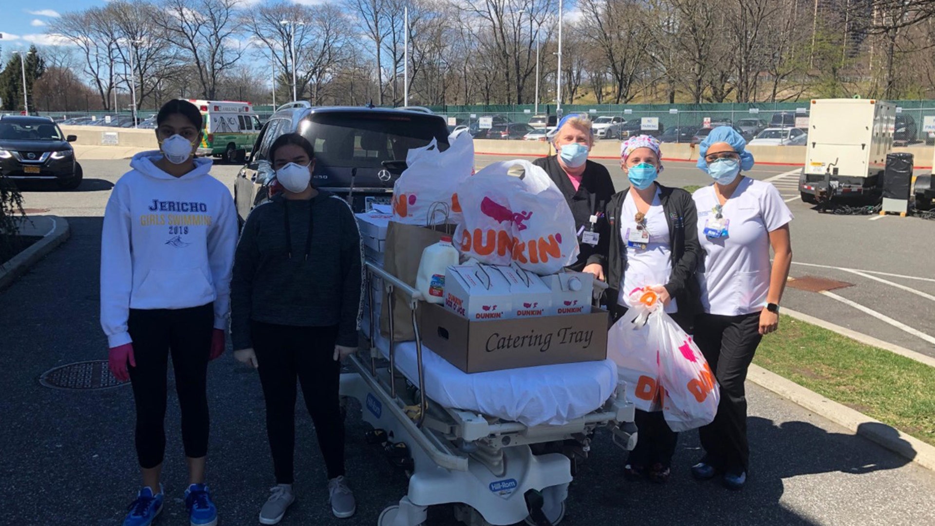 Hi, Khushie Shelat is a 9th grade student at Jericho High School on Long Island. She recently started a fundraiser on GoFundMe called "Keep Our Healthcare Force Strong." She has raised over $3,200 to help provide lunch to frontline healthcare professionals working in the hardest hit hospital on Long Island. She has personally delivered lunch to the Emergency Department staff at Stony Brook University Medical Center, Long Island Jewish Medical Center, North Shore University Hospital, NYU Winthrop Hospital and Nassau University Medical Center. To date she has provided support to over 300 healthcare professionals fighting on the frontline against the COVID-19 pandemic. Here are some pictures from her activities. Here is a link to her campaign on GoFundMe: gf.me/u/xt3svg