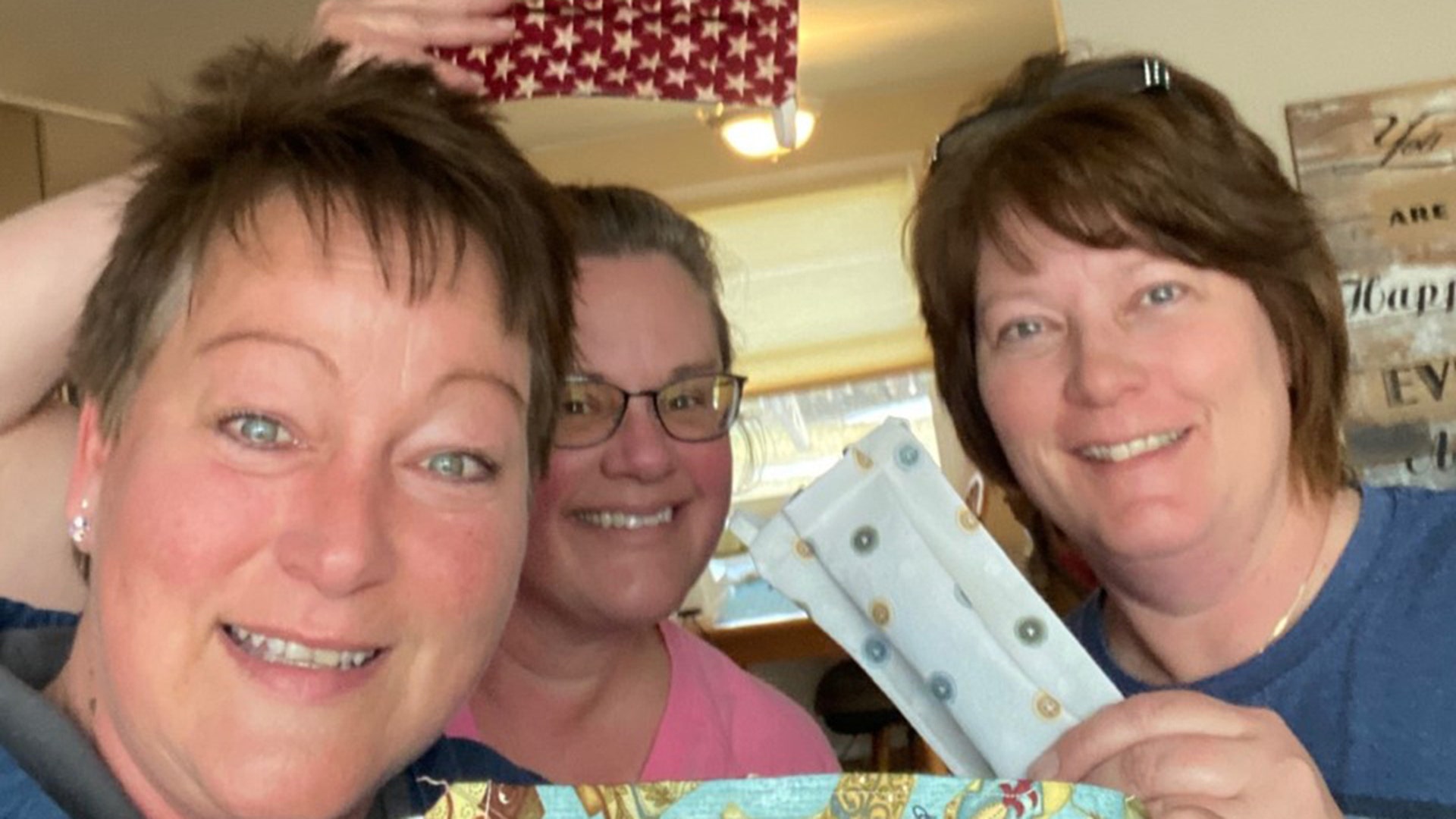 We made over 100 masks today for our community!! God Bless us Everyone!! Jill Mikelson Sundance, WY