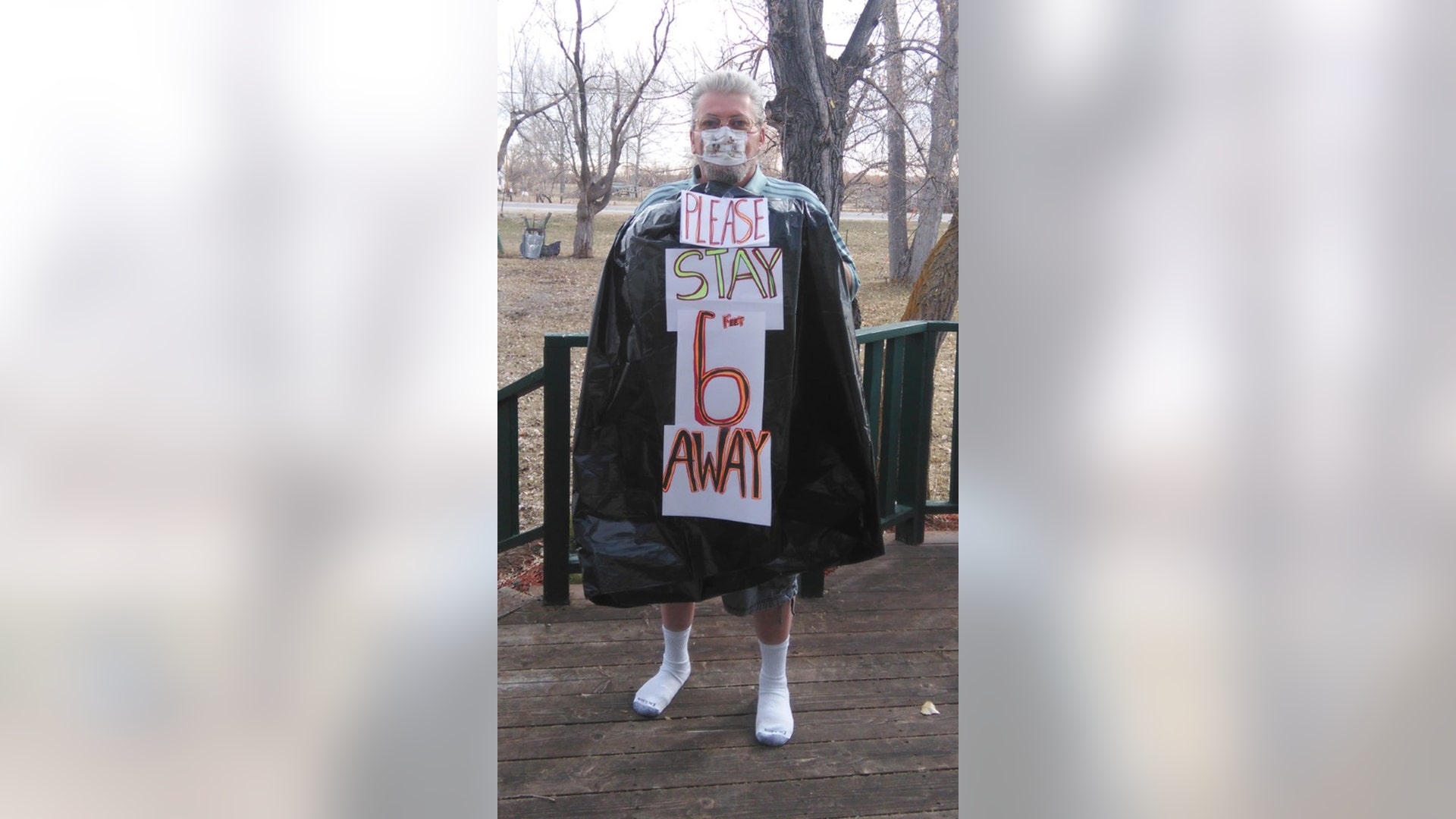 Get smart stay 6 feet apart!! Social Distance saves lives! This is my husband Mark trying to get the message to the the people! Please Please heed this message &amp; stay safe! Our prayers are with everyone in the USA &amp; together we will get through this as we are a strong nation! God Bless America! Kim Lambert