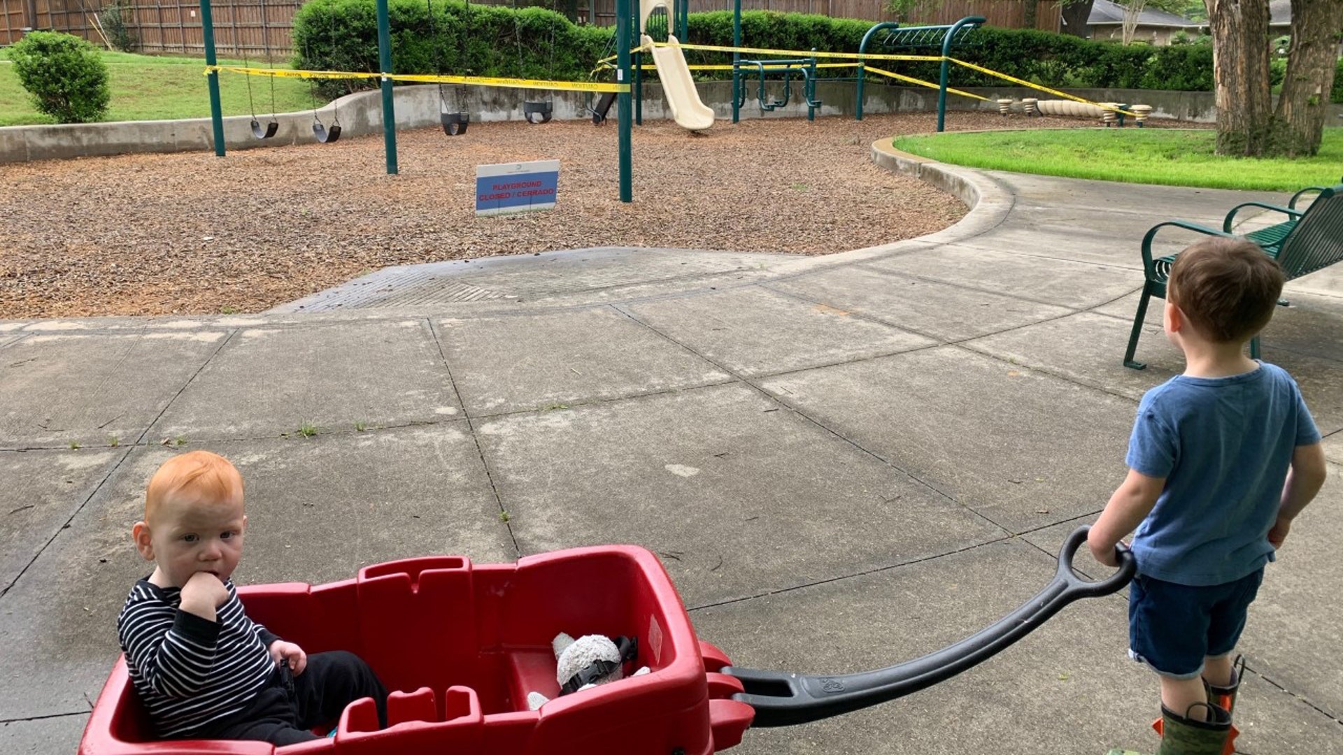 The quarantine is hard on even our youngest.