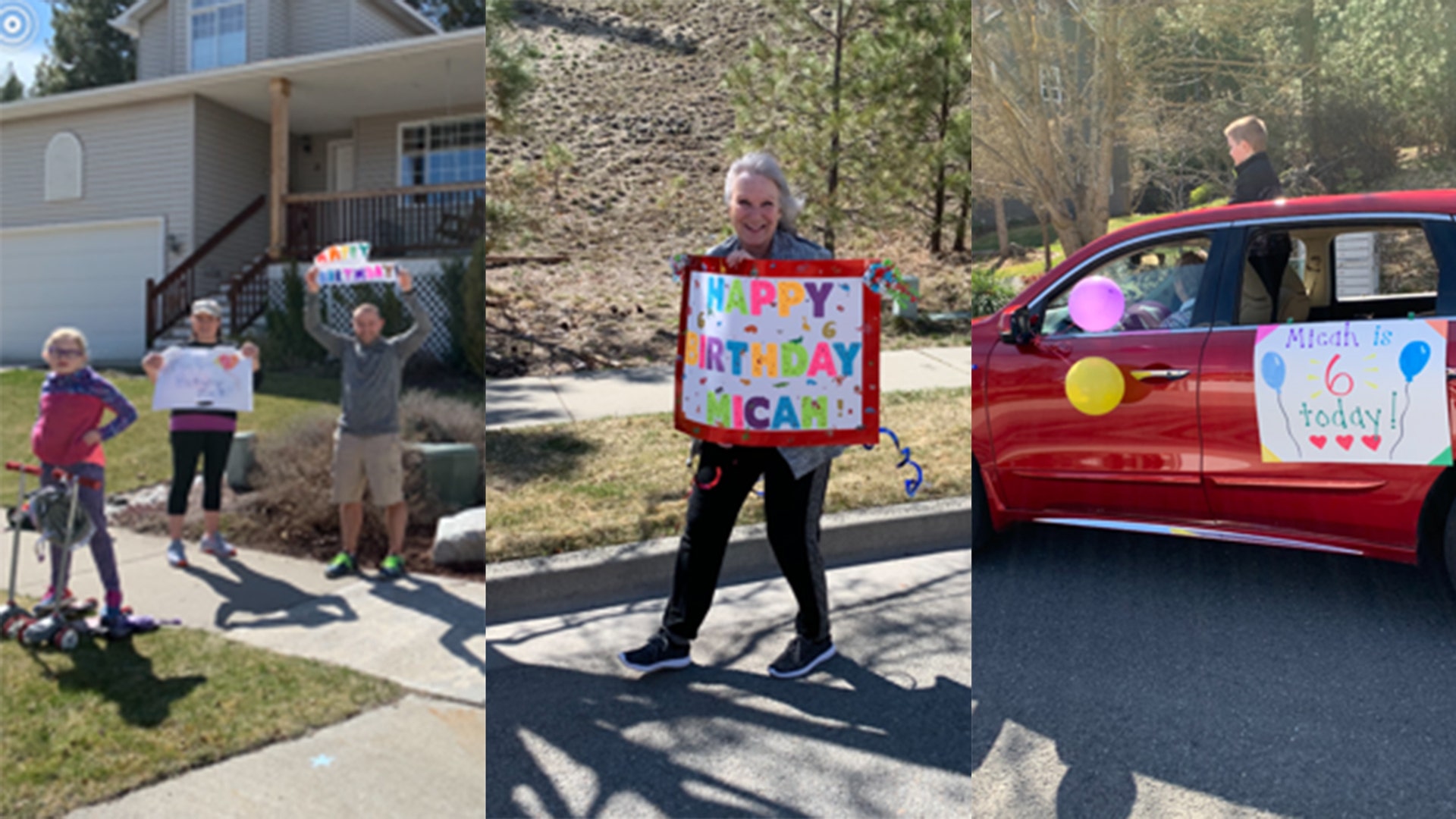 Today Micah turned 6. He’s been very sad because he cannot be with his parents. They are medical professionals on the front lines. He’s been staying with his grandma who alerted our entire community and we all joined in celebrating Micah as his grandma drove him through our neighborhoods. It was very emotional!! And joyful!! Kim Ferraro