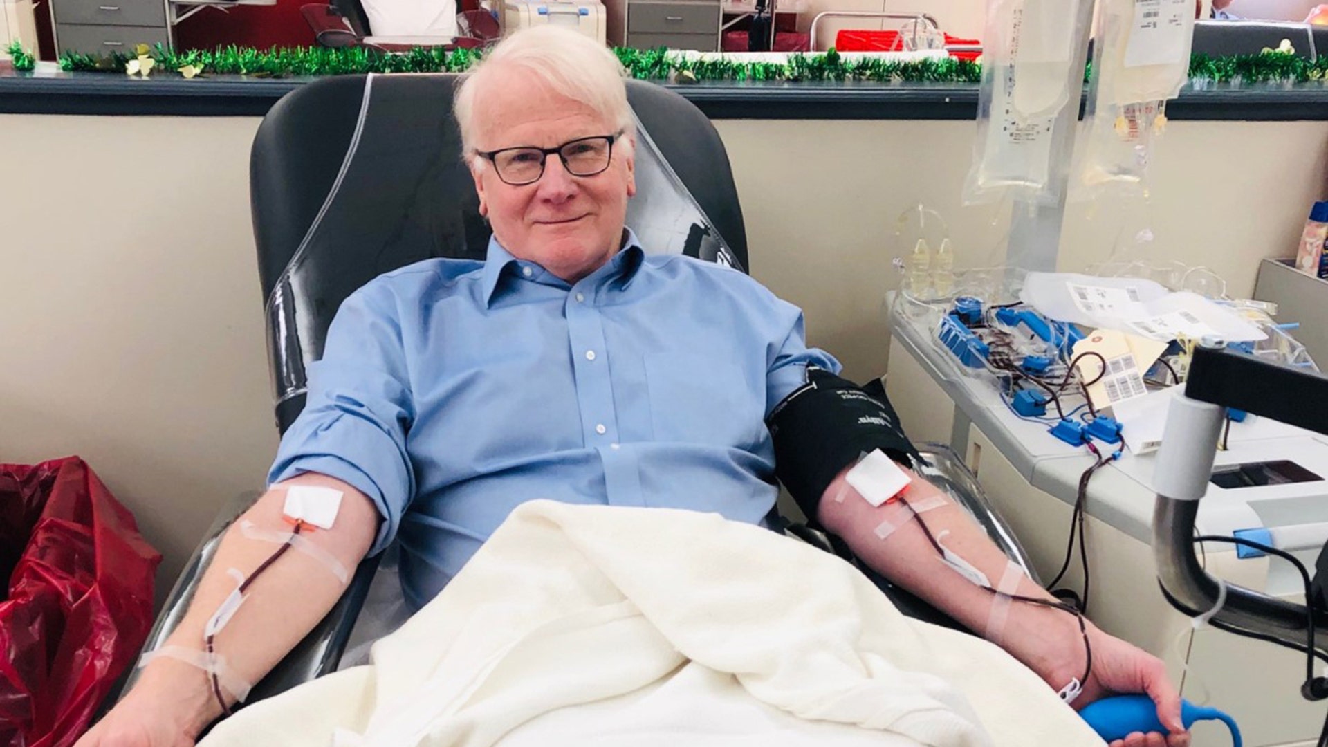 Dr. Ted Bowlus, a County Commissioner in Wood County Ohio, donates blood and platelets to the Red Cross to help replenish the blood supply and also to inspire others to do the same.