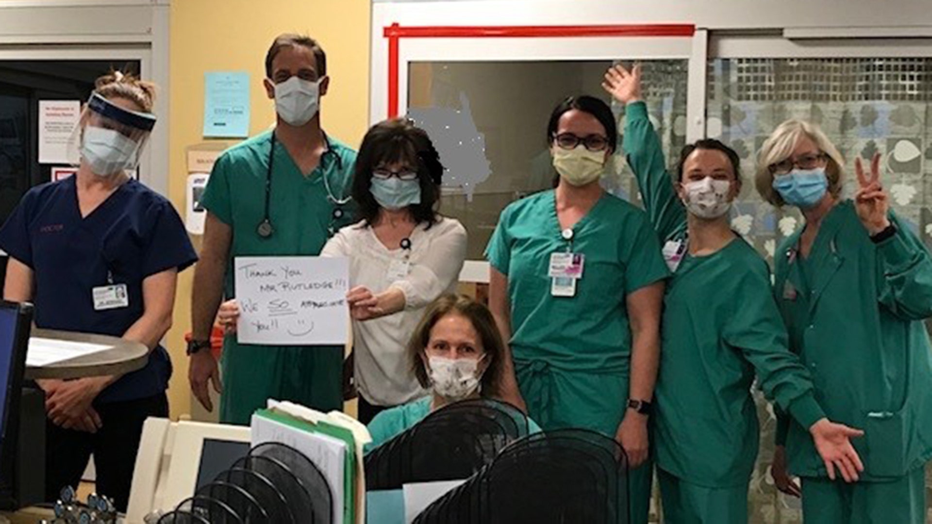 Aspen is a town of about 6,000 exercise freak locals who work and depend on the economy the same as any other small community in America. Though experiencing almost complete shutdown, we are faring well, and are lucky to live in an isolated place that allows for easy self distancing while being able to maintain sanity through outside activities. Our community spread of the virus is almost non-existent. The attached pictures are of myself, Will Rutledge, a small business owner treating the Aspen Valley Hospital ER to lunch this week courtesy of myself and a few other small business owners that want to #payitforwardaspen . If you want to credit businesses that contributed (not necessary at all) it's Rutledge And Company, Russo Ventures, Saba Management, Sammy's Barber Shop, and Alpine Bank. We've challenged others to follow in our footsteps. If you need any additional information, please write back.