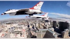Thunderbirds honor coronavirus responders with Las Vegas flyover for 'true heroes'