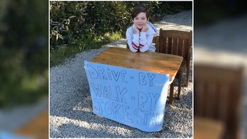 6-year-old starts 'Drive-by, walk-by joke stand' in his driveway to bring smile to neighbors' faces