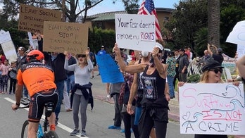 San Diego-area protest targets coronavirus closures of beaches, walking trails