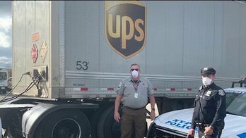 UPS driver 'honored' to deliver 88 drums of hand sanitizer to hard-hit NYPD