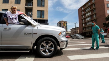Coronavirus standoff: Photos purportedly show Colorado health care workers at odds with anti-lockdown protesters