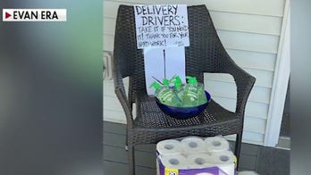 Man tips delivery drivers with toilet paper and hand sanitizer: 'It’s the least we could do'