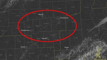 Easter Sunday 'violent' tornado in Mississippi with winds of 170 mph left 'scar' seen on satellite image