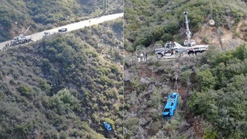 Mustang crashes off California cliff during coronavirus lockdown, gets pulled out by 'Hulk' wrecker