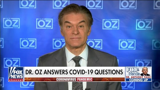 Dr. Oz answers coronavirus questions: When will states with low number of cases reopen?