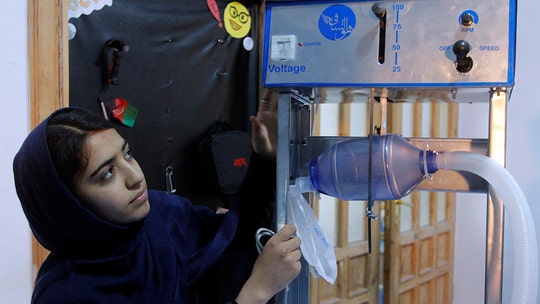 Afghan girls help coronavirus response by designing ventilators from unusual parts