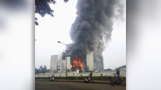 Megachurch engulfed in flames in Indonesia as they raise funds for COVID-19 relief
