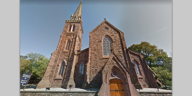 St. Mary's Catholic Church in Newport, Rhode Island. <br>
