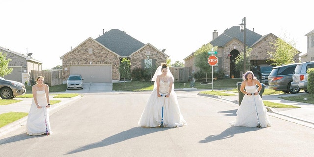 Texas Women Stage Wedding Dress Wednesday Photo Shoot While Social 