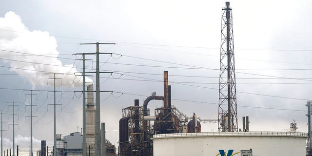 The Valero Port Arthur Refinery is shown Monday, March 23, 2020, in Port Arthur, Texas. The Texas Gulf Coast is the United States’ petrochemical corridor, with four of the country’s 10 biggest oil and gas refineries and thousands of chemical facilities. (AP Photo/David J. Phillip)