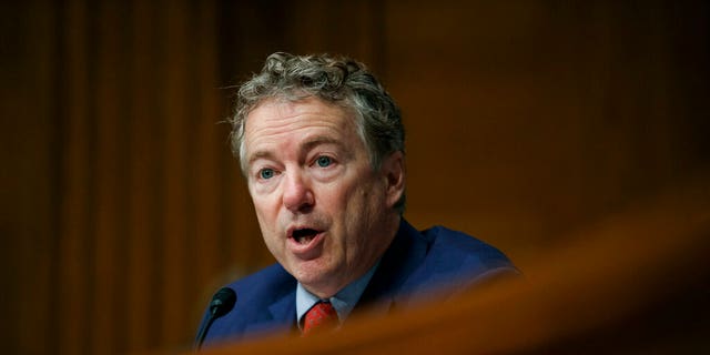 In this March 5, 2019, file photo, Sen. Rand Paul, R-Ky., speaks during a Senate Committee on Health, Education, Labor, and Pensions hearing on Capitol Hill in Washington.  (AP Photo/Carolyn Kaster, File)