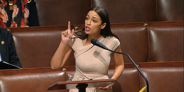 Rep. Alexandria Ocasio-Cortez, D-N.Y. (House Television via AP)