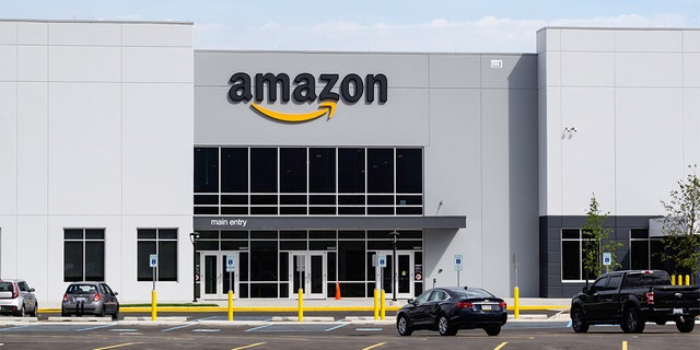 An Amazon warehouse and distribution center located in Shelby Township, Michigan.