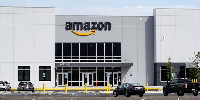 An Amazon warehouse and distribution center located in Shelby Township, Michigan.