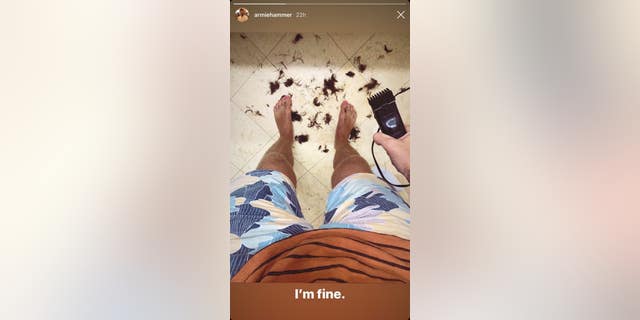 Armie Hammer shocks fans with new look while in quarantine 1 Actor Armie Hammer cut his hair while in social isolation amid the coronavirus pandemic. He quipped to his fans that he was