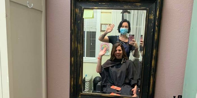 BB 63 Salon owner, Cozzette Labelle, on her last day of work on March 21 before a statewide stay-at-home order went into effect at 6 p.m. (Facebook)