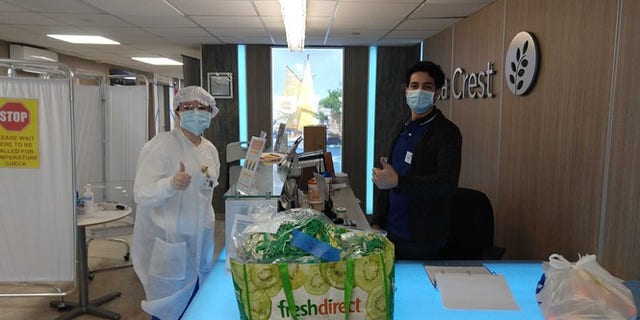 The donations are going to doctors and other medical workers across the country.
