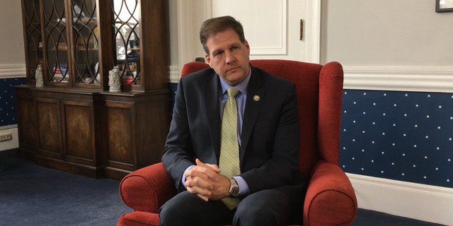 New Hampshire Gov. Chris Sununu, in his office in the Statehouse in Concord, NH, in Jan. 2019