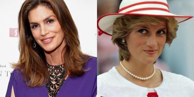 Cindy Crawford said she was 'blushing' when she met Princess Diana.