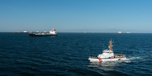 Coast Guard Cutter Narwhal patrols the coast of Southern California, April 23, 2020. (U.S. Coast Guard photo by Petty Officer Third Class Aidan Cooney)