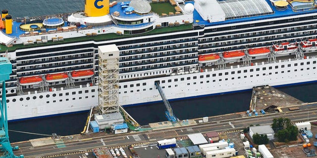 The Costa Atlantica, operated by Costa Cruises, is currently anchored at a port in Nagasaki. Crew have been quarantined to their rooms following an outbreak of COVID-19 that infected nearly 50 workers as of Thursday.