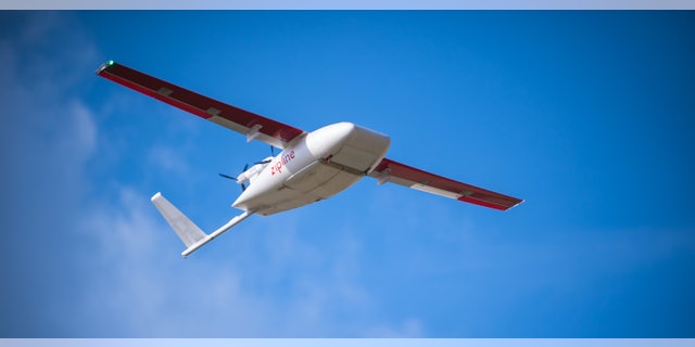 Zipline drone flies medical supplies - including COVID-19 test samples - from rural African villages.