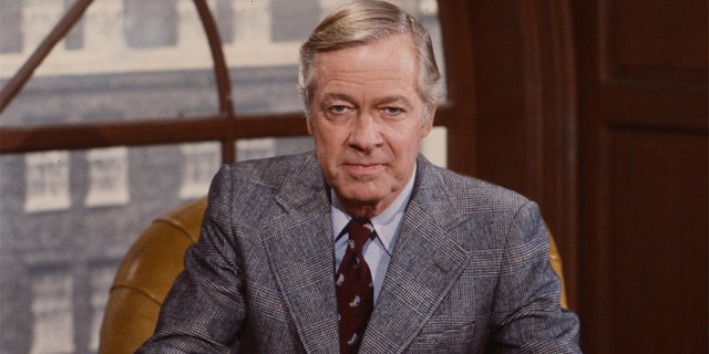 Forrest Compton appearing on the soap opera 'Edge of Night,' circa 1984.