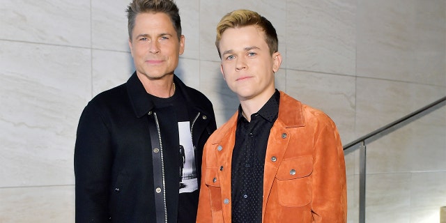 Rob Lowe's son, John Owen Lowe, recently celebrated three years of sobriety. (Photo by Stefanie Keenan/Getty Images for TOM FORD: AUTUMN/WINTER 2020 RUNWAY SHOW )