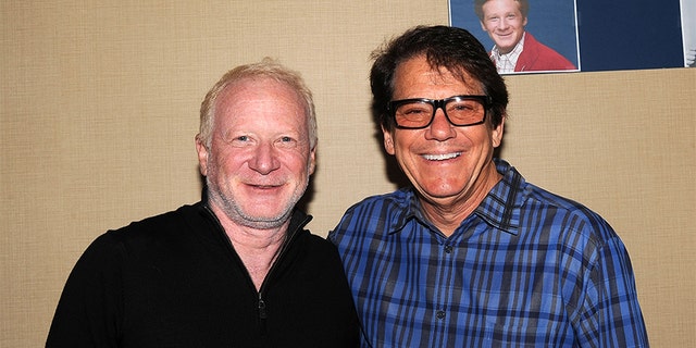 Don Most and Anson Williams of 'Happy Days' attends day 2 of the Chiller Theater Expo at Sheraton Parsippany Hotel on April 25, 2015, in Parsippany, New Jersey.