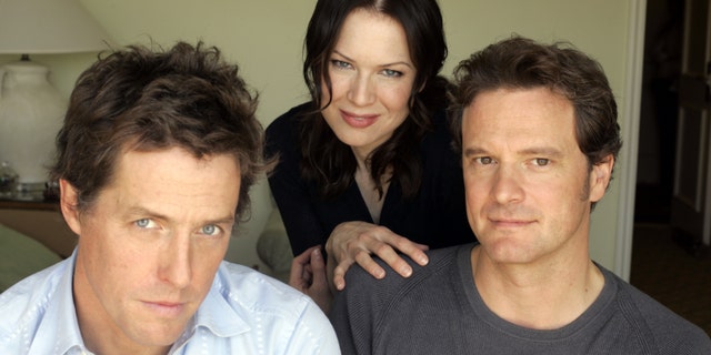 Rene Zellwegger (C), Hugh Grant (L), and Colin Firth (R) reprise their roles in the sequel to Sharon Maguire's 'Bridget Jones's Diary' in 'Bridget Jones: The Edge of Reason.'