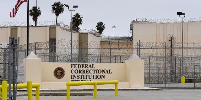 The Terminal Island Federal Correctional Institution in San Pedro, Calif., on April 29, 2020. (Brittany Murray/MediaNews Group/Long Beach Press-Telegram via Getty Images)