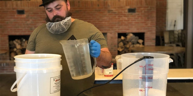 As soon as the coronavirus pandemic hit, Hotel Tango Distillery, the first combat-disabled, veteran-owned distillery in America, stopped making liquor and started making hand sanitizer. (Hotel Tango Distillery)