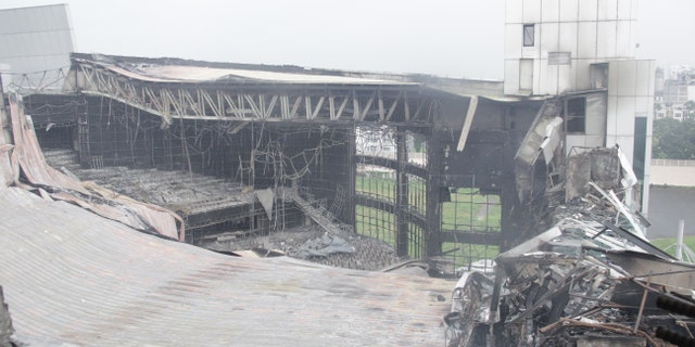 The main sanctuary of Christ Cathedral was destroyed by a fire Monday morning but the church is continuing online worship and raising funds for COVID-19 relief.