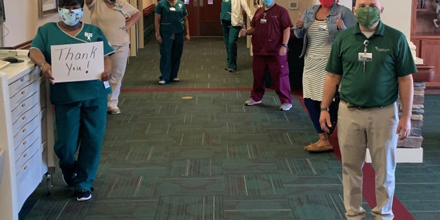 PruittHealth - Union Pointe healthcare workers say thank you for donations to protect them during COVID-19.