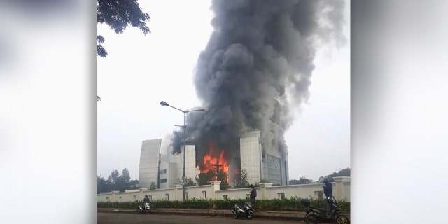 Christ Cathedral Indonesia outside Jakarta, where an Easter bombing plot by Islamic terrorists was thwarted, was engulfed in flames Monday morning.