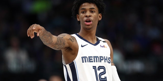 DALLAS, TEXAS - MARCH 06: Ja Morant #12 of the Memphis Grizzlies during play against the Dallas Mavericks in the first half at American Airlines Center on March 06, 2020 in Dallas, Texas. NOTE TO USER: User expressly acknowledges and agrees that, by downloading and or using this photograph, User is consenting to the terms and conditions of the Getty Images License Agreement. (Photo by Ronald Martinez/Getty Images)