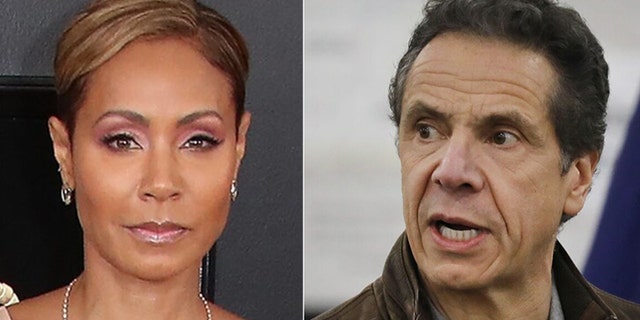 Jada Pinkett Smith and Andrew Cuomo.