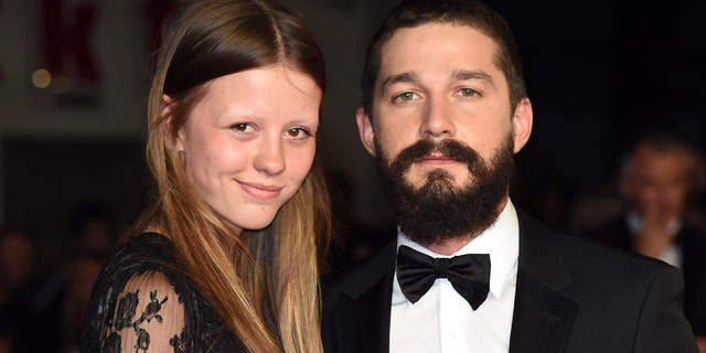 Mia Goth and Shia LaBeouf. (Photo by Karwai Tang/WireImage)