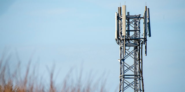 A mobile phone mast on January 18, 2020 in Cardiff, United Kingdom.