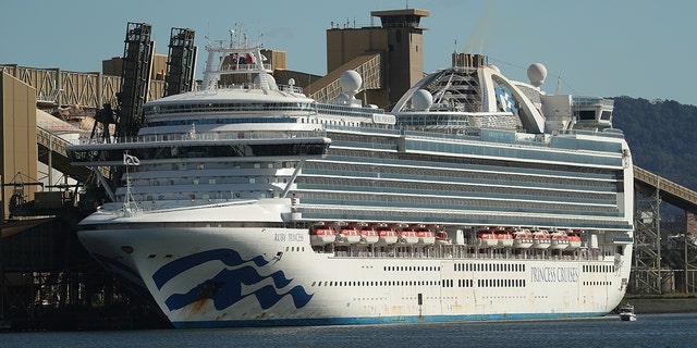 The Ruby Princess cruise ship, seen here docked at Port Kembia in New South Wales on April 6, is at the center of a criminal investigation by New South Wales police.