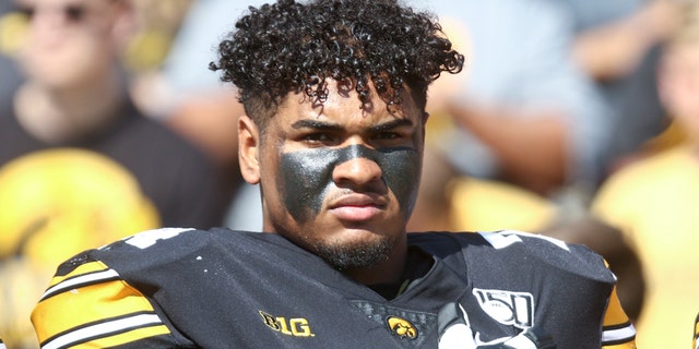 Iowa offensive lineman Tristan Wirfs was the No. 13 pick of the first round. (Photo by Matthew Holst/Getty Images)
