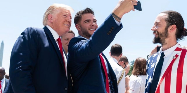 Former President Trump and Colin Wayne at the White House in July 2019. Picture was originally posted on Trump's Instagram account.