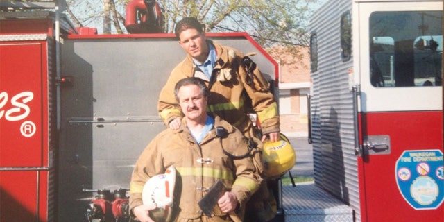 Ken Harvey and his son Rob Harvey Jr. (Waukegan Fire Department)